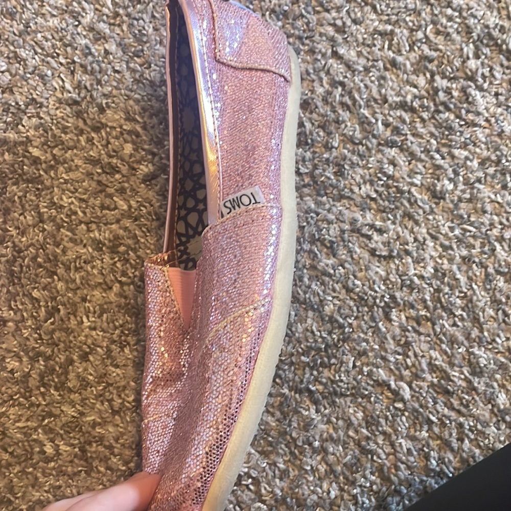 Pink Sparkle Toms - Picture 6 of 7